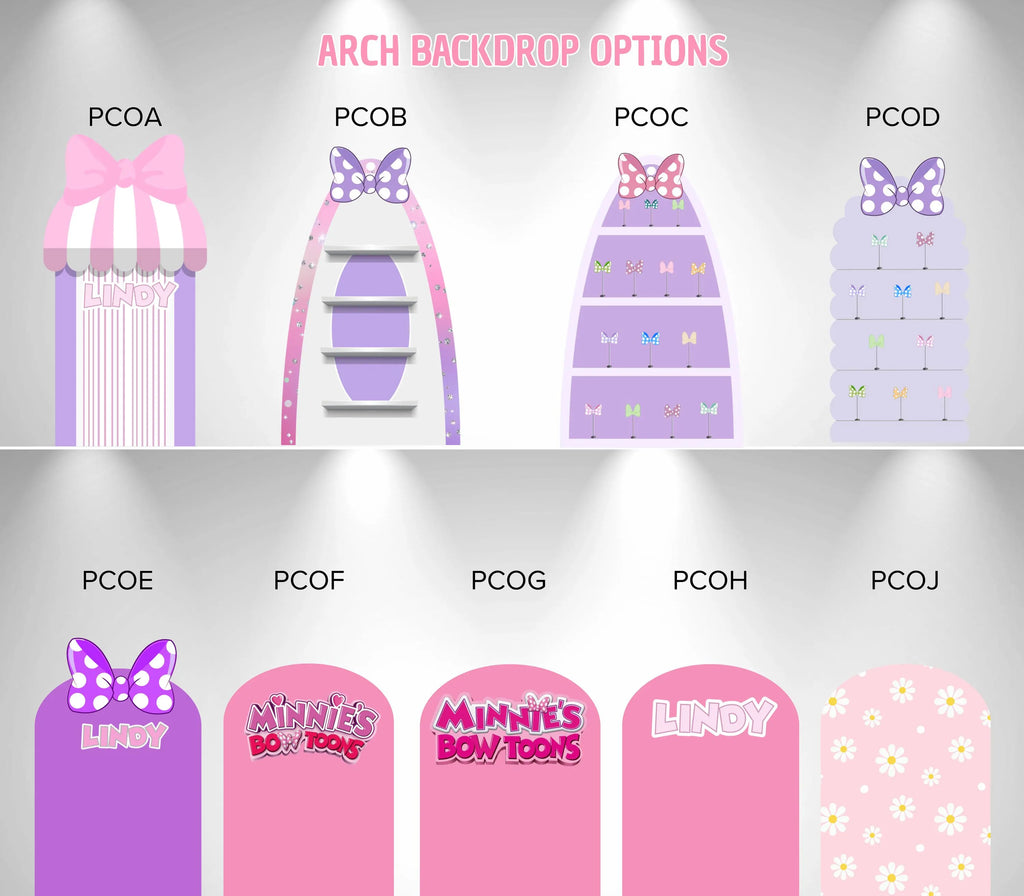 Custom Boutique Bow Party Decorations | Personalized Birthday Backdrop & Cutout Set (Copy)