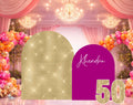 Personalized Birthday Decorations | Modern Backdrop Panels for Any Age | Custom Party Decor | Milestone Birthday Celebration (Copy)