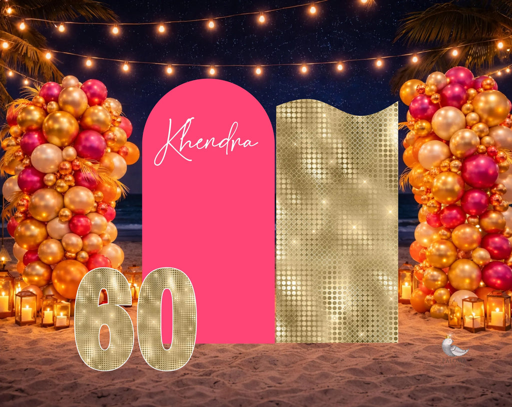 Personalized Birthday Decorations | Modern Backdrop Panels for Any Age | Custom Party Decor | Milestone Birthday Celebration (Copy)